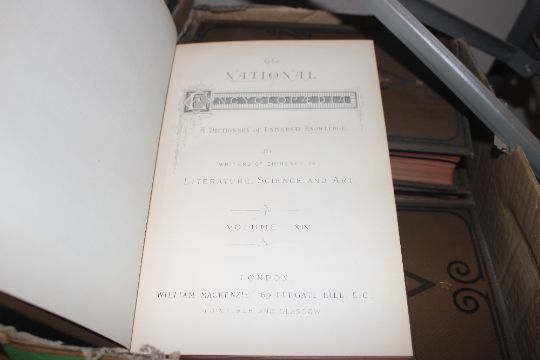 Two boxes of various books and the National Encycl - Image 4 of 8