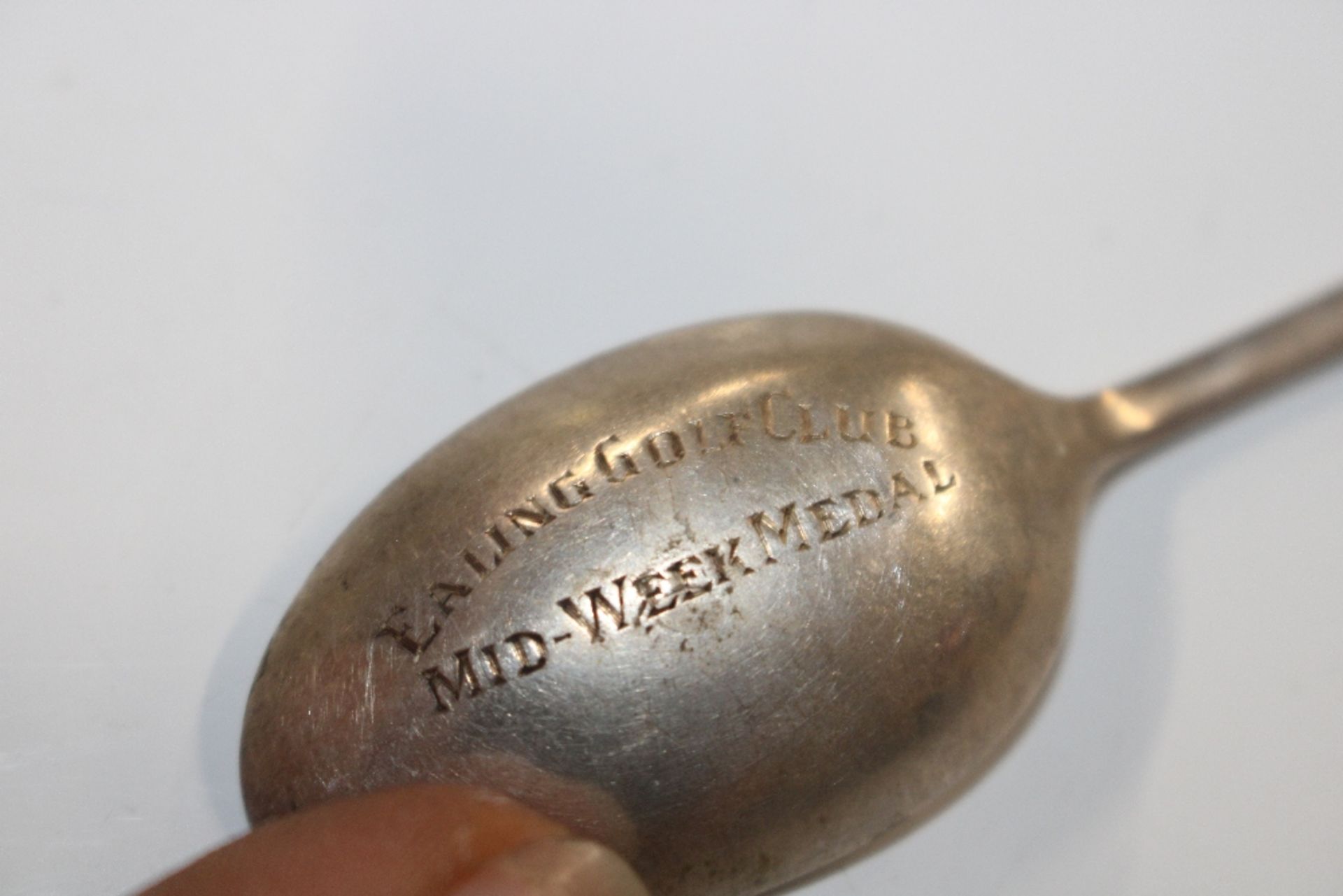 Fourteen silver teaspoons with engraving relating - Image 4 of 7