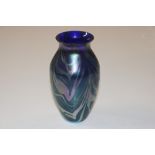 A Okra iridescent glass vase