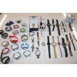 A large quantity of various wrist watches to inclu