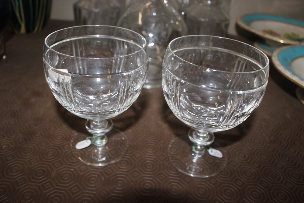 A quantity of cut glass decanters; a cut glass bow - Image 2 of 8
