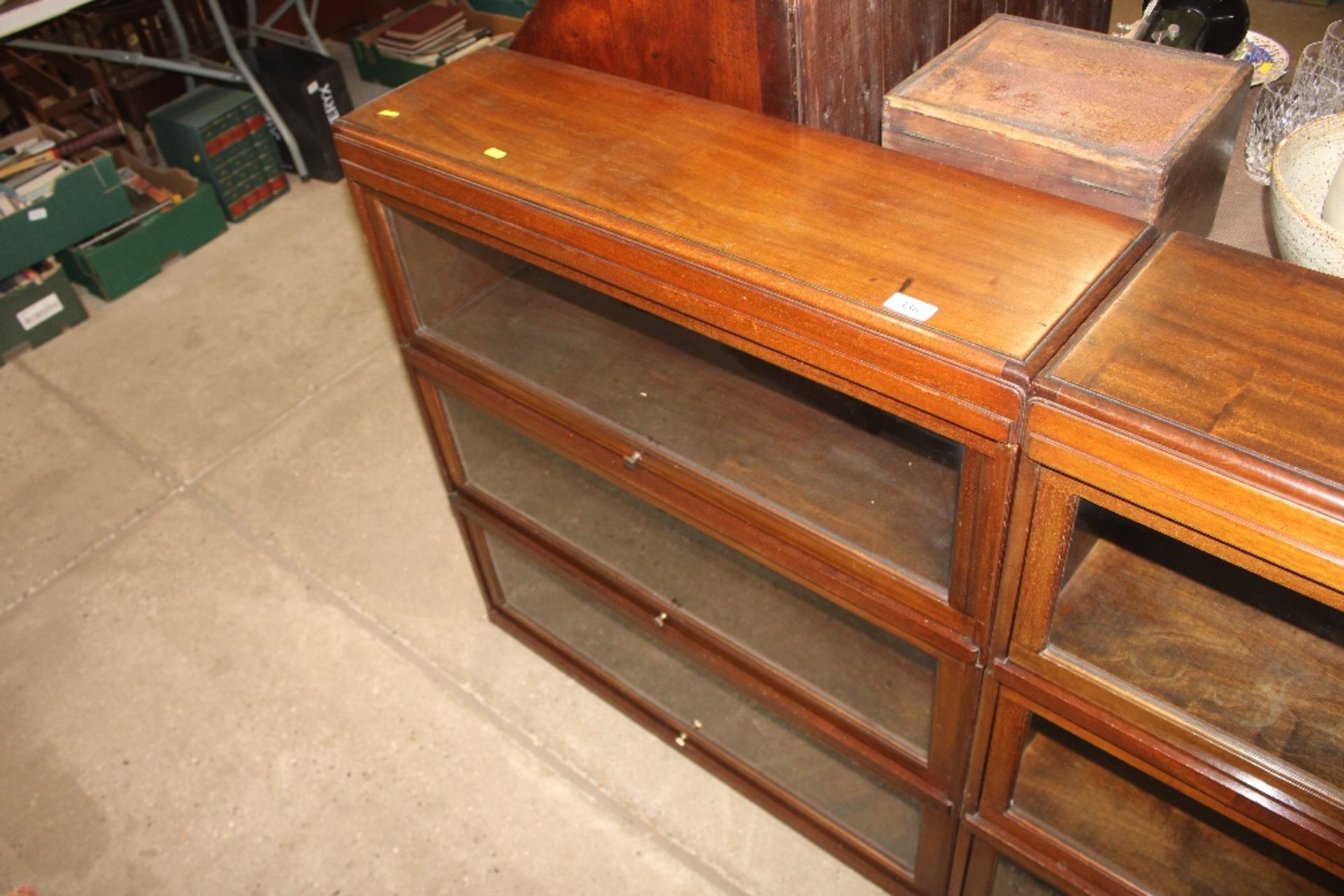A three section Globe Wernicke bookcase - Image 2 of 5