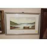 Eileen Cooper, watercolour study of Loch Nedd