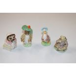 Four Royal Albert Beatrix Potter figures "Mrs Tig