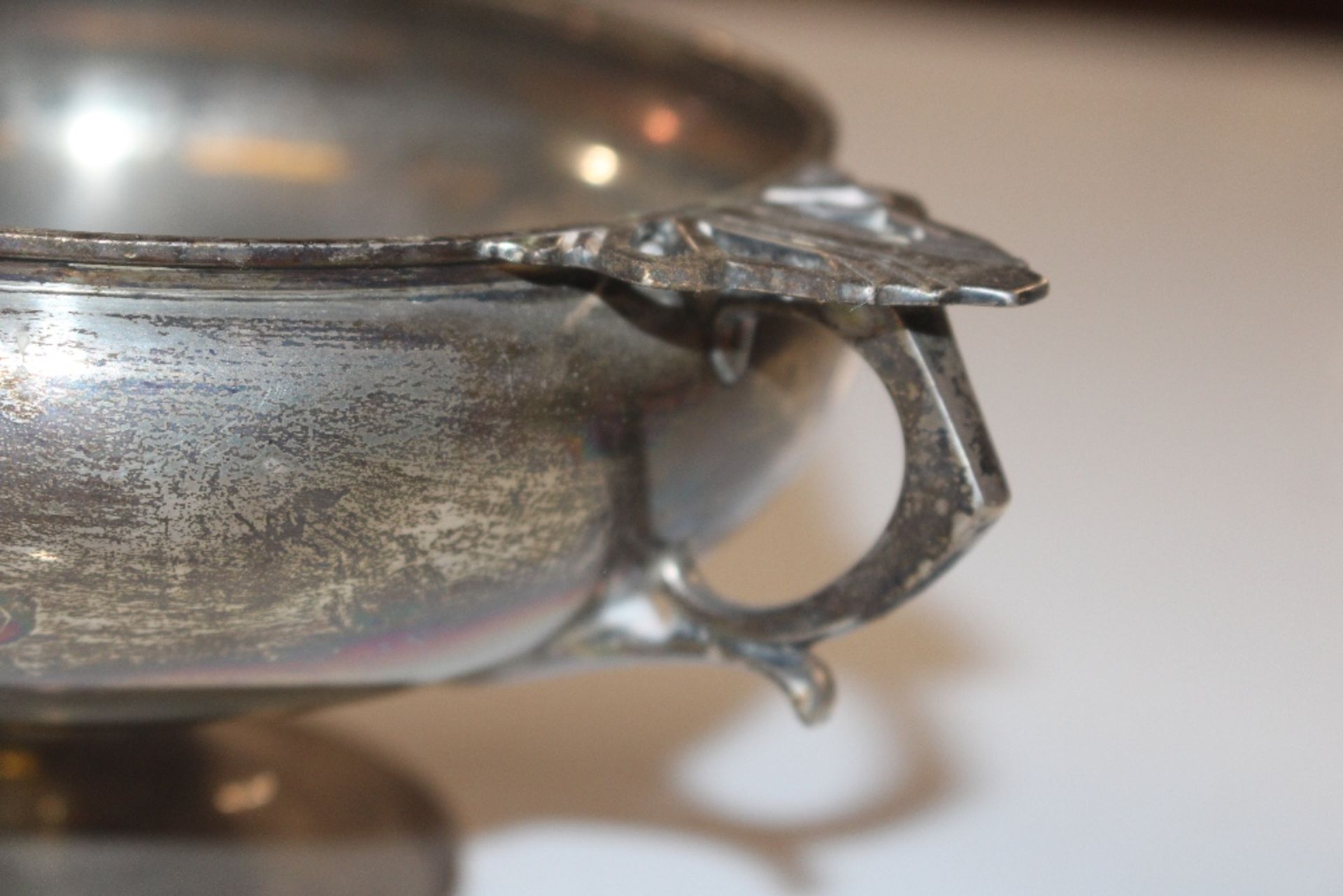 An Art Deco silver pedestal bowl Birmingham 1933, - Image 4 of 6