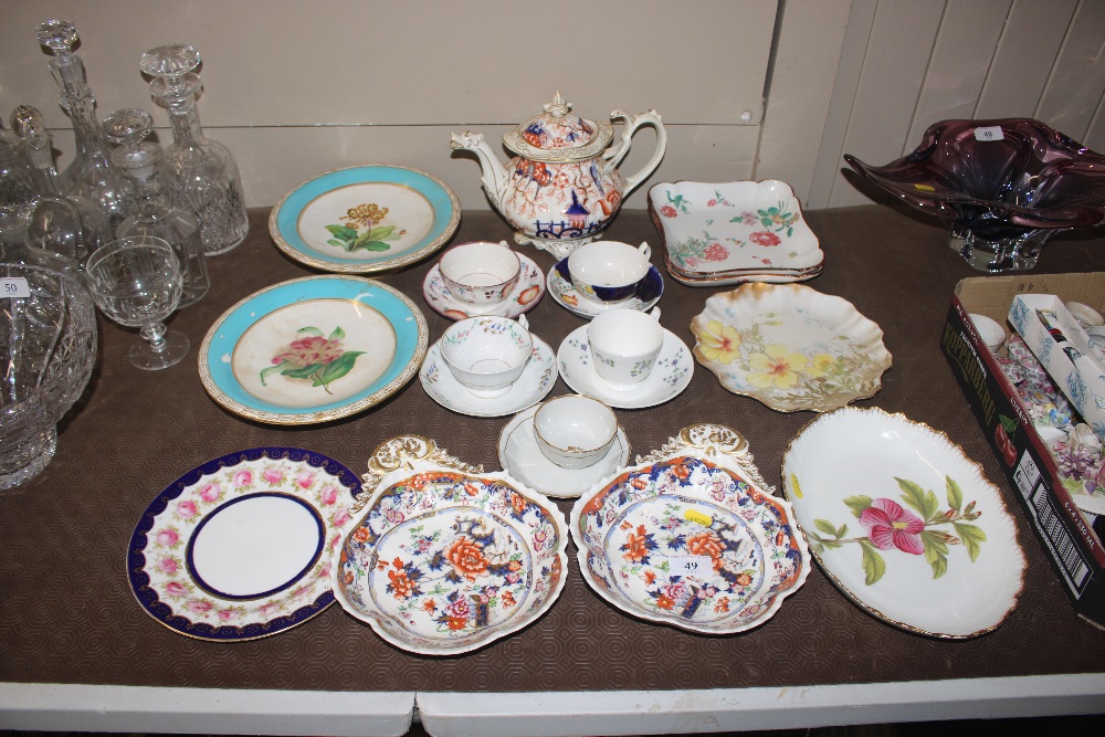 A quantity of 19th Century and later china to incl