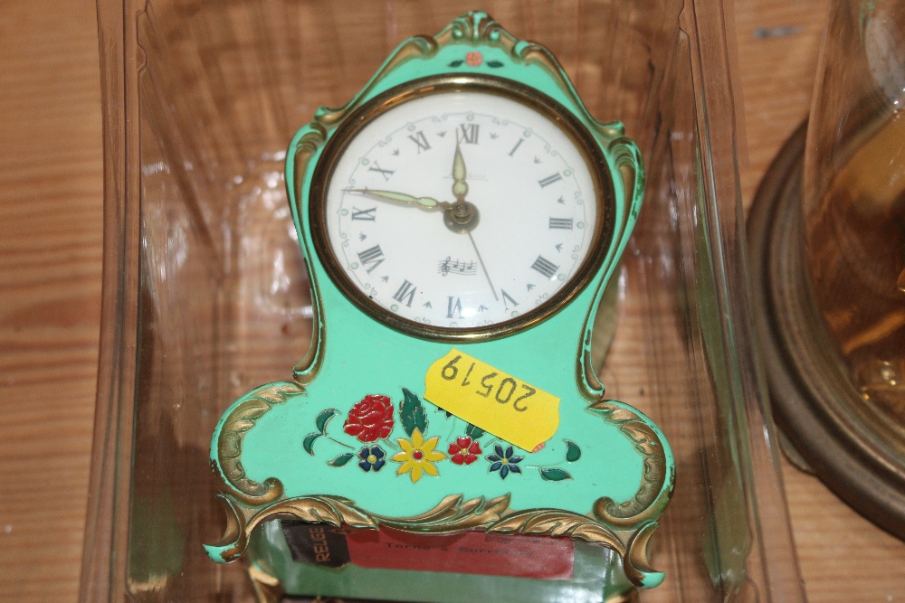 An anniversary clock contained in glass dome; and - Image 2 of 5