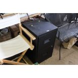 Two drawer metal filing cabinet