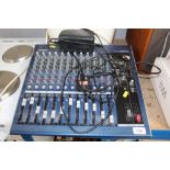 A Yamaha mixing console MG16-4