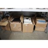 Five boxes containing various sheet music to inclu