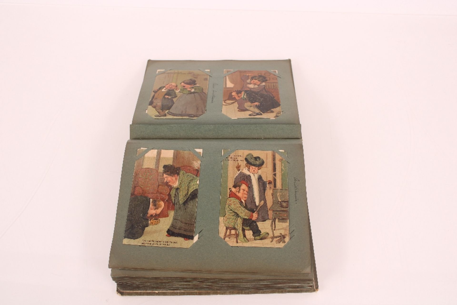 A large postcard album circa 1909, containing approx. 50 postcards - Image 5 of 14