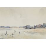 Audrey Penn 1897-19992, study of a Suffolk river l