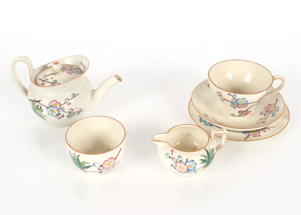 A Wedgwood bachelors tea set, with floral spray decoration - Image 2 of 2