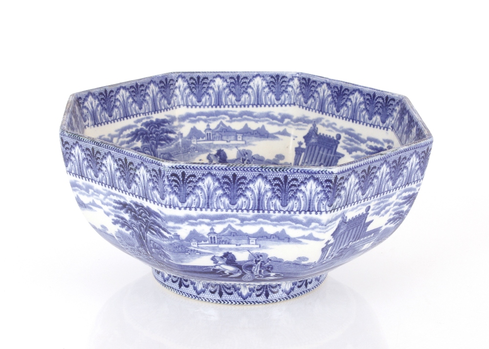 A Jasperware cheese dish and cover; a pair of similar servers and a Cauldonware blue and white - Image 4 of 8