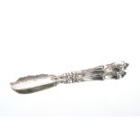 A Victorian silver butter knife, by Martin Hall, Sheffield 1855