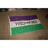 A Vote For Women type Suffragettes flag