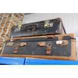 Two vintage suitcases