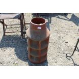 A Victorian terracotta chimney pot