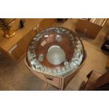 A large operating theatre lamp, 28" dia.