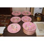 A James Green & Nephew Victorian pink porcelain de