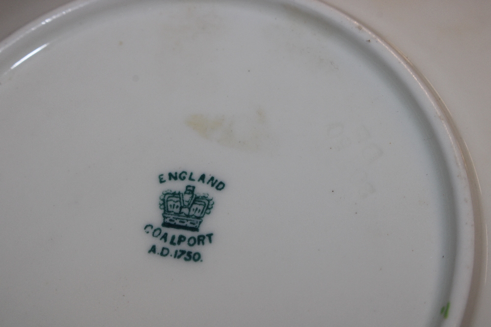 A Victorian Coalport dragon decorated part tea set - Image 3 of 3