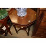 A 19th Century mahogany octagonal window table