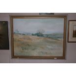 Stirling, oil on canvas of a rural scene