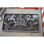 A moulded plaque to "Pennsylvania"