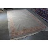 An approx. 10'6" x 6'7" Chinese style patterned ru