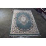 An approx. 6'4" x 4'1" Chinese style patterned rug