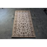 An approx. 5' x 2'7" modern patterned rug