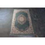 An approx. 5'2" x 3' Chinese style patterned rug