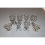 A quantity of 19th Century and later glassware