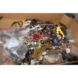 A large quantity of various costume jewellery