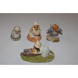 Four Royal Doulton Bramley Hedge figures "tea At H