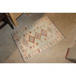 An Eastern flat weave rug