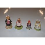 Four Royal Doulton Bramley Hedge figures "Dusty Do