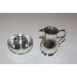 A London silver bowl approx. 65gms; and a London s