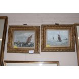 T Reid, pair of watercolours depicting pair of fis