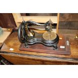A vintage sewing machine (no case)