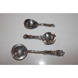 Two Birmingham silver feeding spoons and a silver