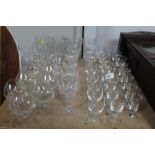 A quantity of various drinking glasses