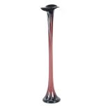 A large 20th Century glass Jack In The Pulpit vase