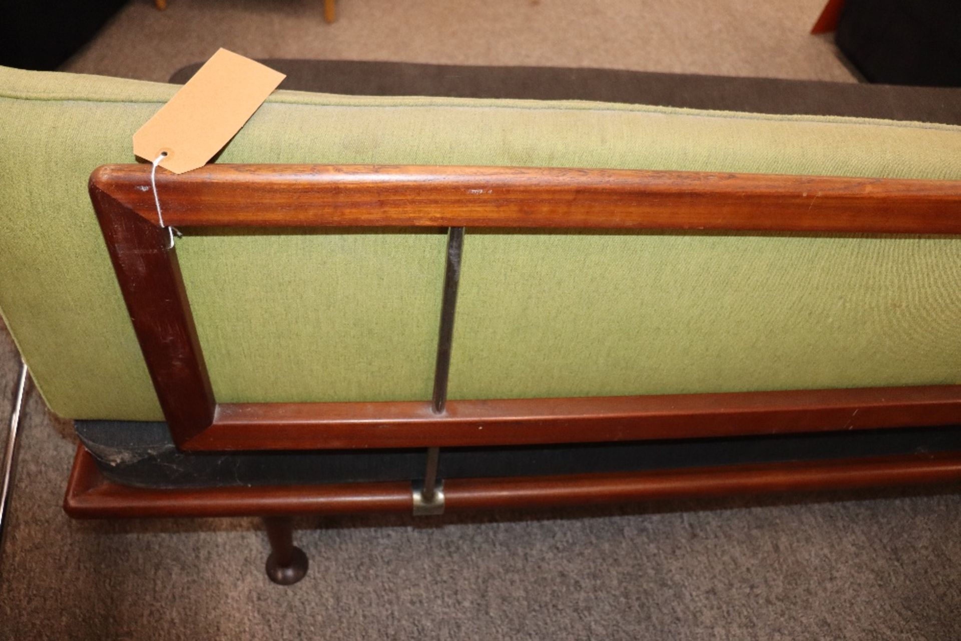 A 1960's / 70's teak framed bed settee - Image 2 of 5