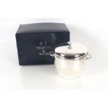 A Mappin & Webb plated ice bucket and box