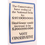 A circa 1920's Conservative Party poster "The Cons