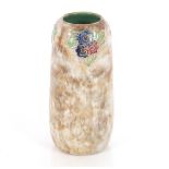 A Royal Doulton baluster vase with raised floral d