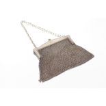 A plated mesh purse