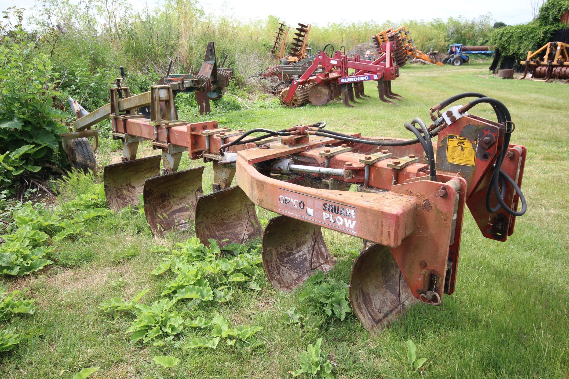 Opico 5F Square Plow. Owned from new. Manual held. V - Image 2 of 20