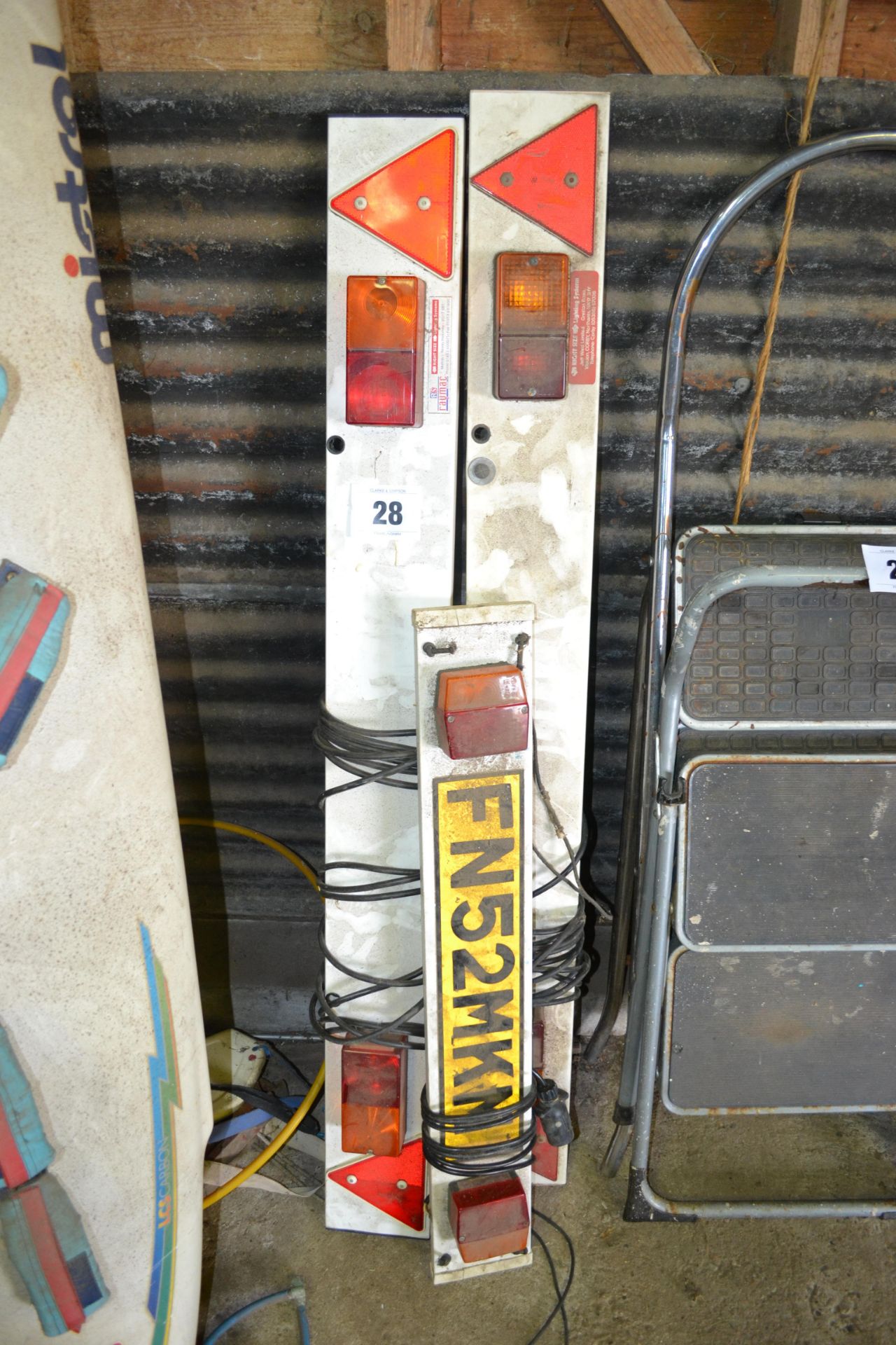 3x trailer light boards. V